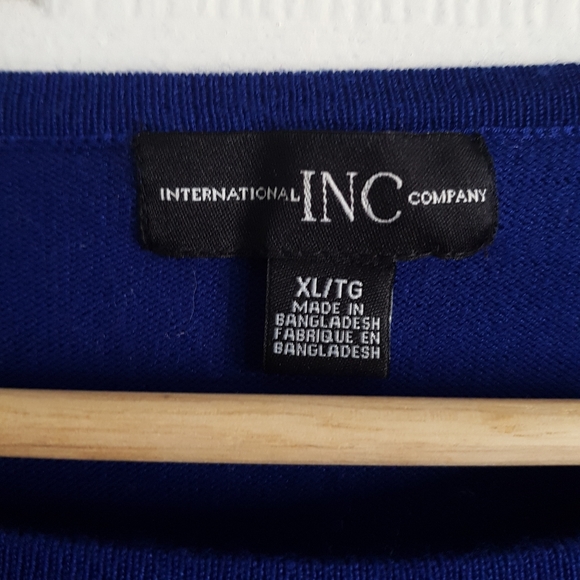 Beautiful Bright Cobalt Blue w/ White Stripes Top - Picture 4 of 8